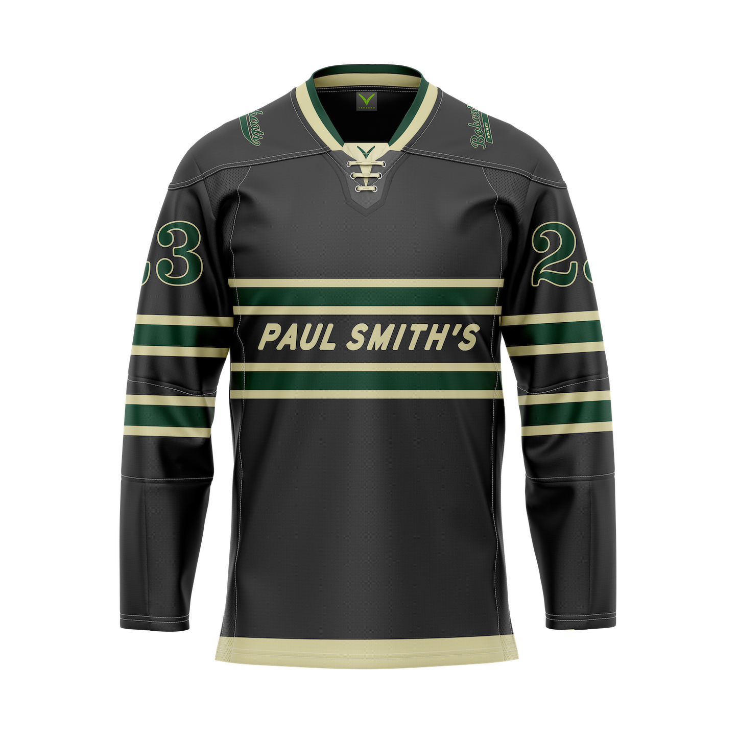 Paul Smiths College Black Custom Sublimated Jersey