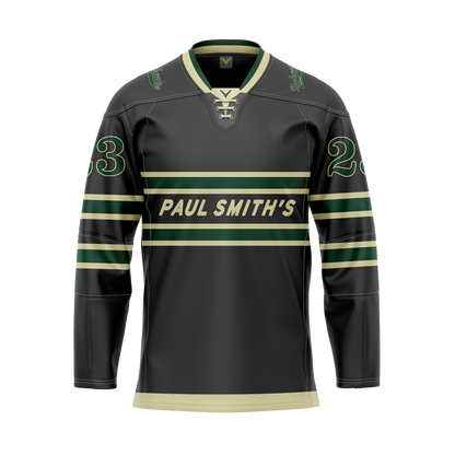 Paul Smiths College Black Custom Sublimated Jersey
