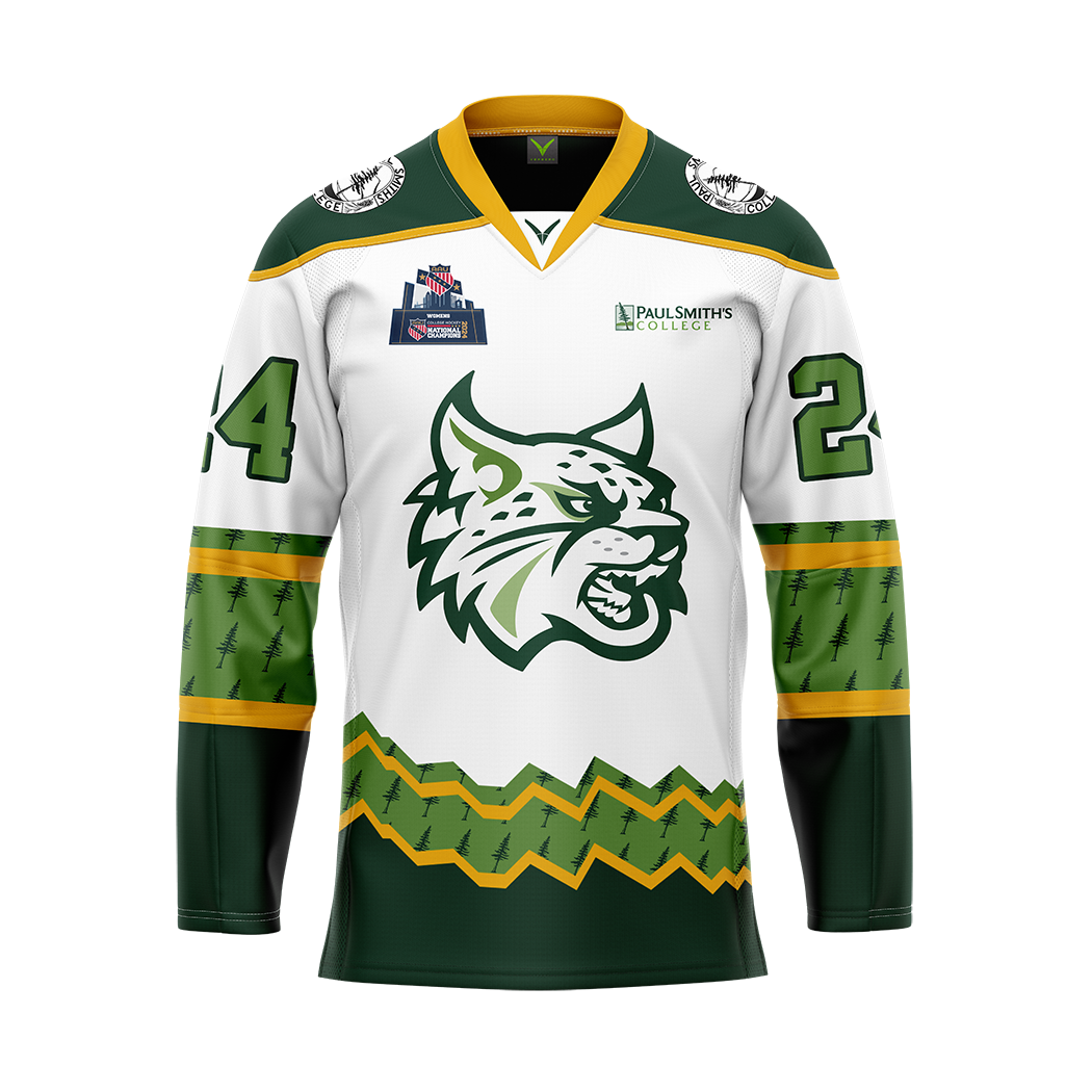 Paul Smiths College White Custom Sublimated Jersey