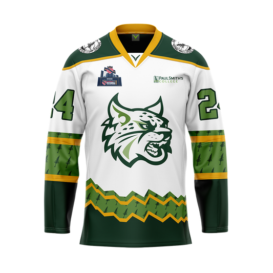 Paul Smiths College White Custom Sublimated Jersey