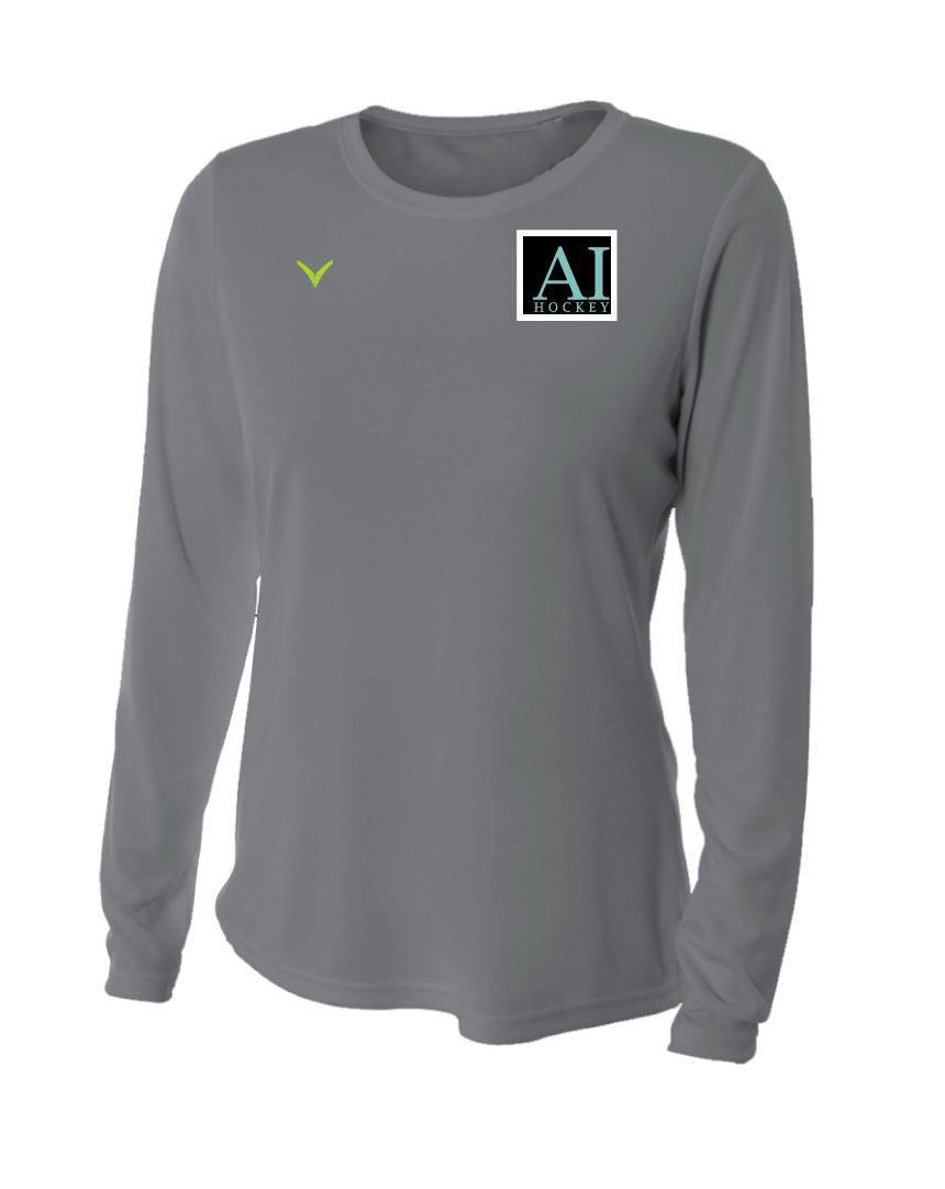 A TEST STORE Women's Long Sleeve Performance Crew